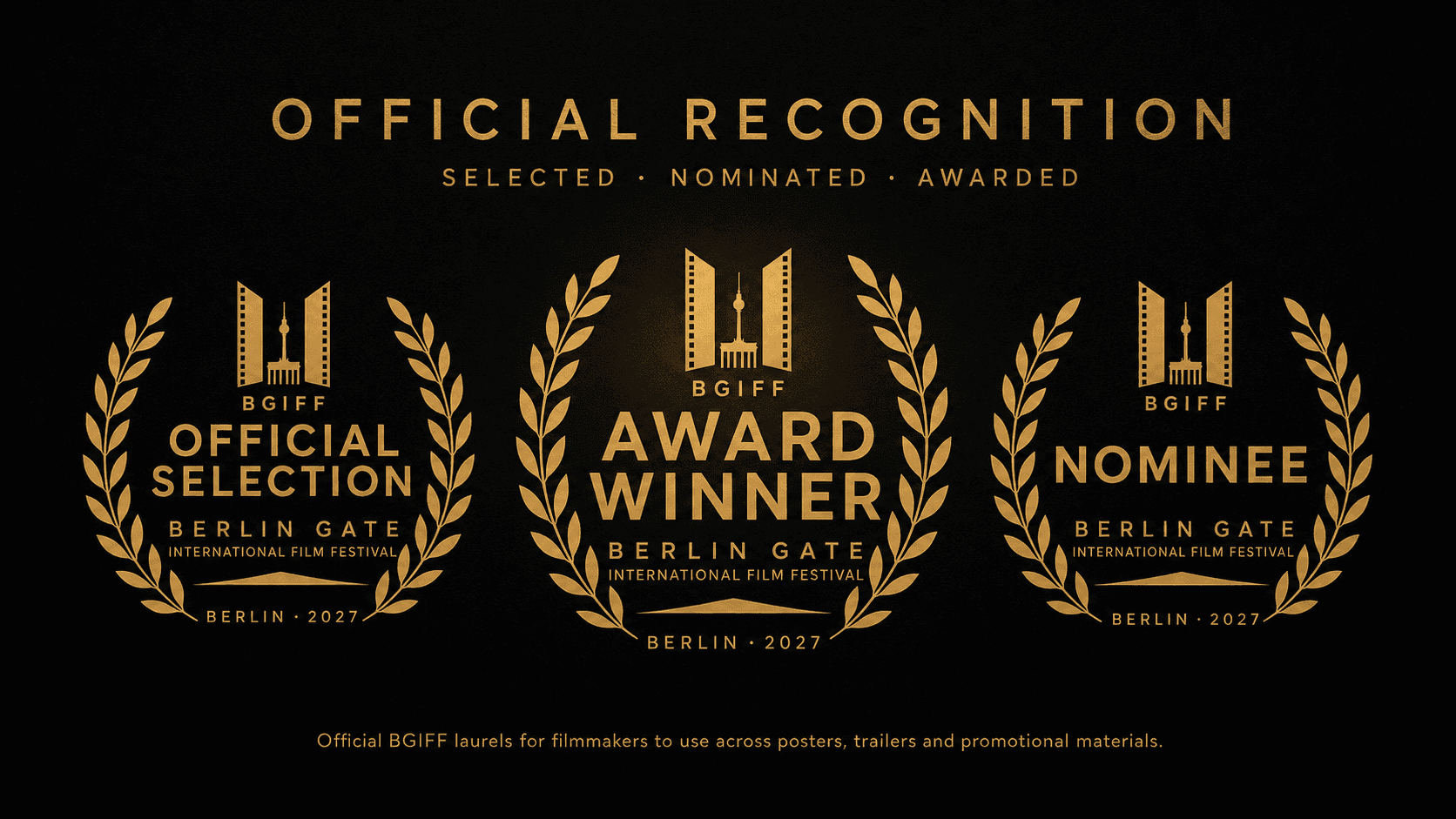 Official Berlin Gate International Film Festival laurels